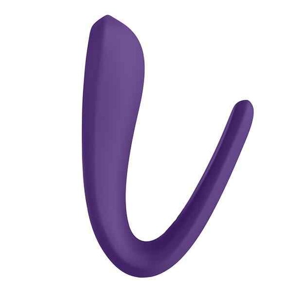 Satisfyer Double Classic Partner Vibrator Lila 9,5 cm