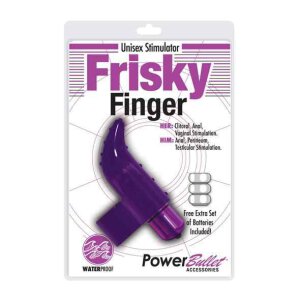 Frisky Finger PowerBullet Finger Vibrator Purple