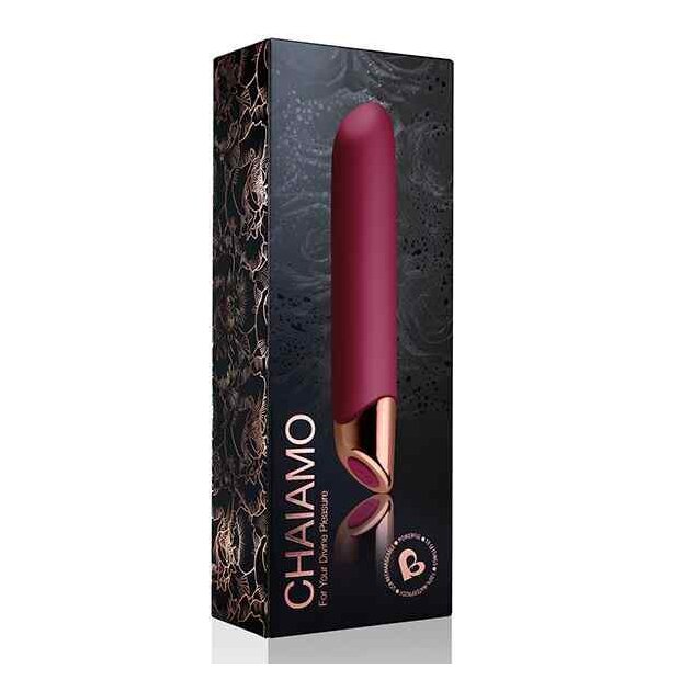 Rocks-Off Chaiamo Vibrator Weinrot 16 cm ø 3,2 cm