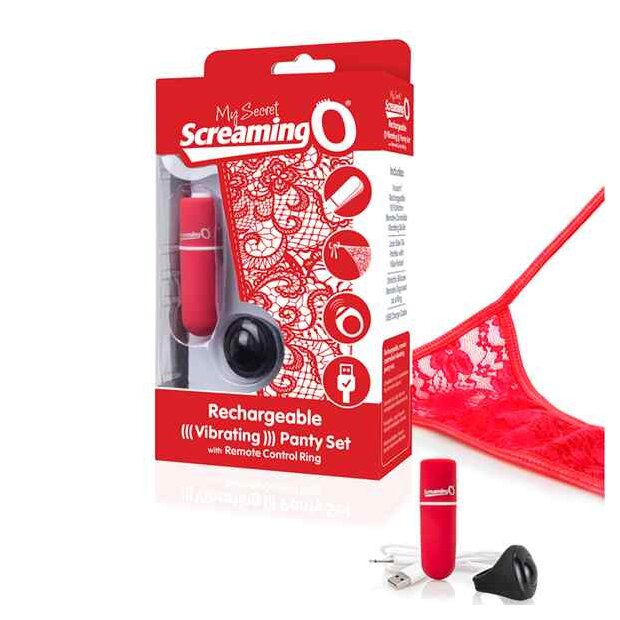 The Screaming O Charged Remote Control Panty Vibe Red