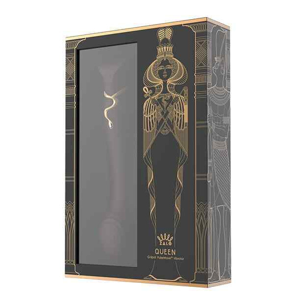 Zalo Queen Set G-Spot Pulsewave Vibrator Weinrot 2 Teilig