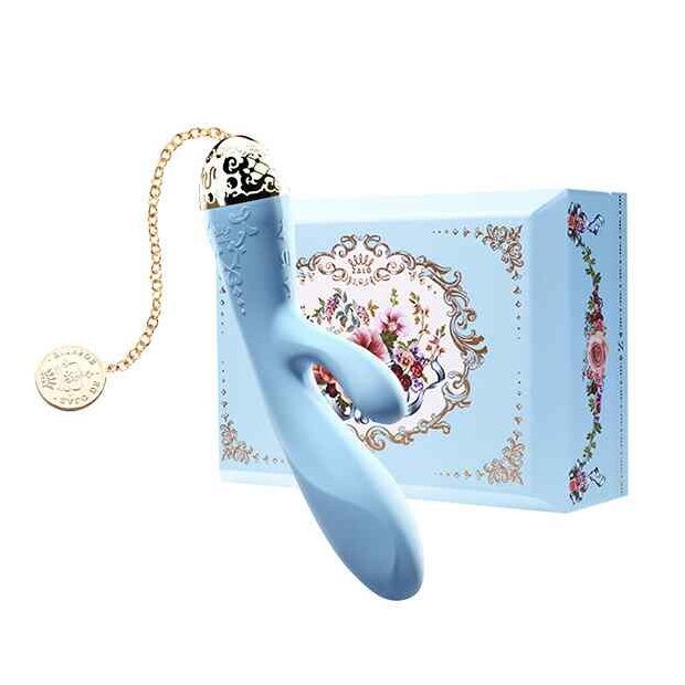 Zalo Rosalie Rabbit Vibrator Blau 20 cm