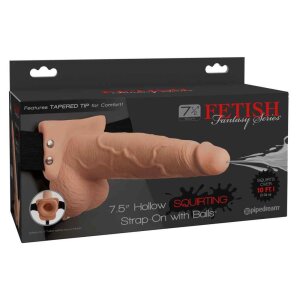 Fetish Fantasy Strap-on Squirting Strap-On Beige 18,5 cm...