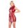 Kleid rot Wetlook mit Reißverschluss XL