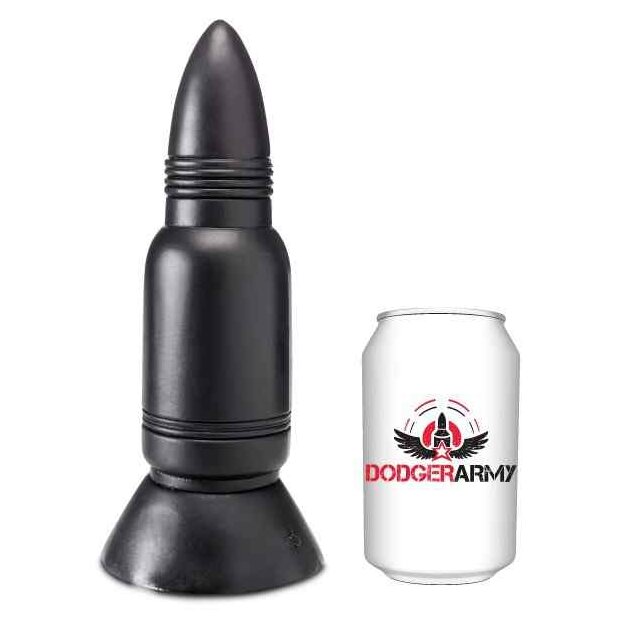 Dodger Army Missile Dildo Schwarz 25 cm ⌀ 6,6 cm