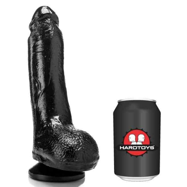HARDTOYS DP1013 Dildo Schwarz 18 cm