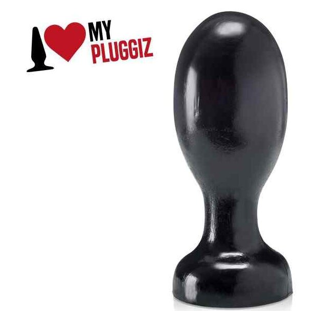 Pluggiz Knop Plug Analplug Schwarz ⌀ 6,6 cm