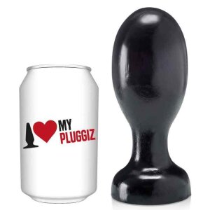 Pluggiz Knop Plug Analplug Schwarz ⌀ 6,6 cm