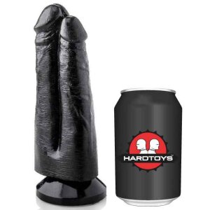 HARDTOYS TOM MAX Doppeldildo Schwarz 17 cm