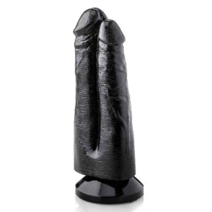 HARDTOYS TOM MAX Doppeldildo Schwarz 17 cm