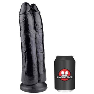 HARDTOYS DRISS NOA Doppeldildo Schwarz 26 cm ⌀ 8 cm