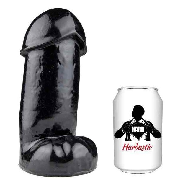 Hardastic Super Bruce Dildo Schwarz 18 cm