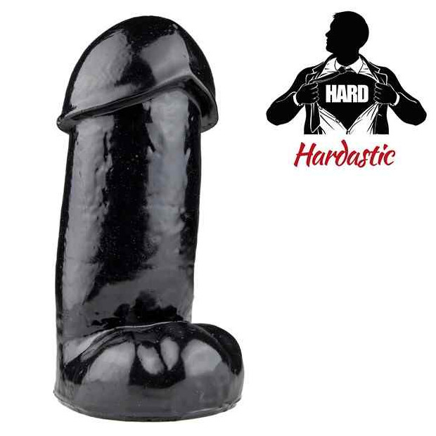 Hardastic Super Bruce Dildo Schwarz 18 cm
