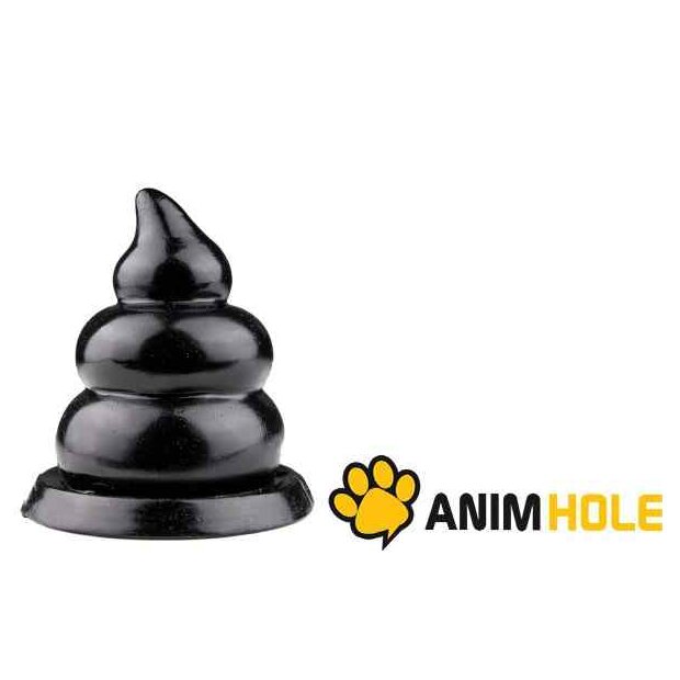 AnimHole Dung Analplug Schwarz ⌀ 8 cm