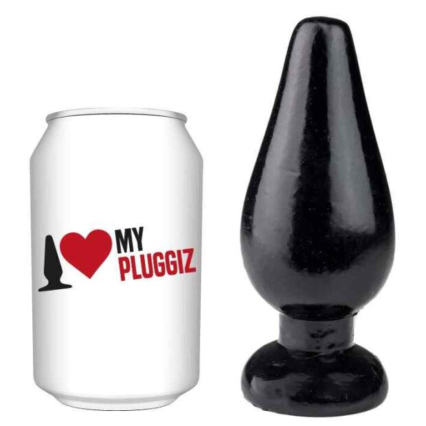 Pluggiz Spruce Plug Analplug Schwarz ⌀ 6 cm