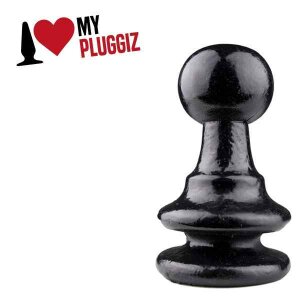 Pluggiz King Chess Plug Analplug Schwarz ⌀ 9,5 cm