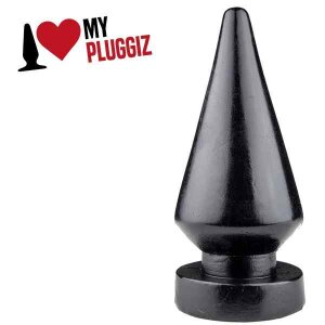 Pluggiz Maxi Peak Plug Analplug Schwarz ⌀ 8,5 cm