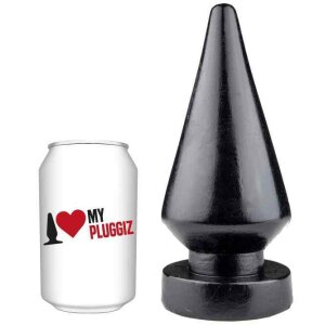 Pluggiz Maxi Peak Plug Analplug Schwarz ⌀ 8,5 cm