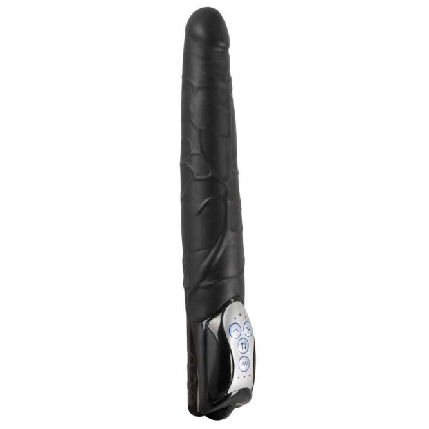 You2Toys Black Push Thrusting Vibrator Schwarz 27,7 cm ⌀ 4,2 cm