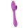 You2Toys Bendable Vibe Vibrator mit Klitorisstimulation Lila 22,3 cm ⌀ 3,4 cm