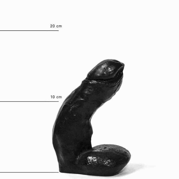 All Black AB01 Dildo Schwarz 15 cm