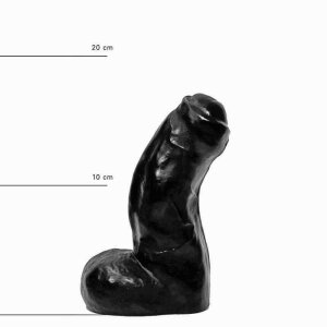 All Black AB03 Dildo Schwarz 17 cm