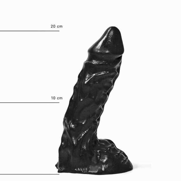 All Black AB27 Dildo Schwarz 23 cm