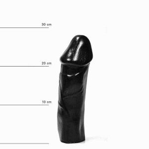 All Black AB49 Dildo Schwarz 28 cm