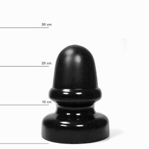 All Black AB54 Large Analplug Schwarz ⌀ 13,5 cm