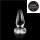 Dark Crystal Clear DCC38 Butt Plug Large Analplug Transparent ⌀ 6 cm