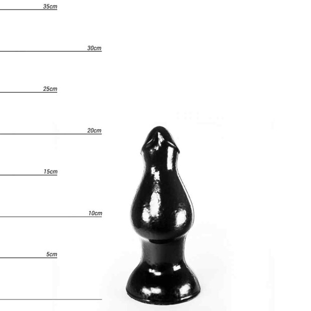 Dinoo Ceratops Spezialdildo Schwarz 21,5 cm