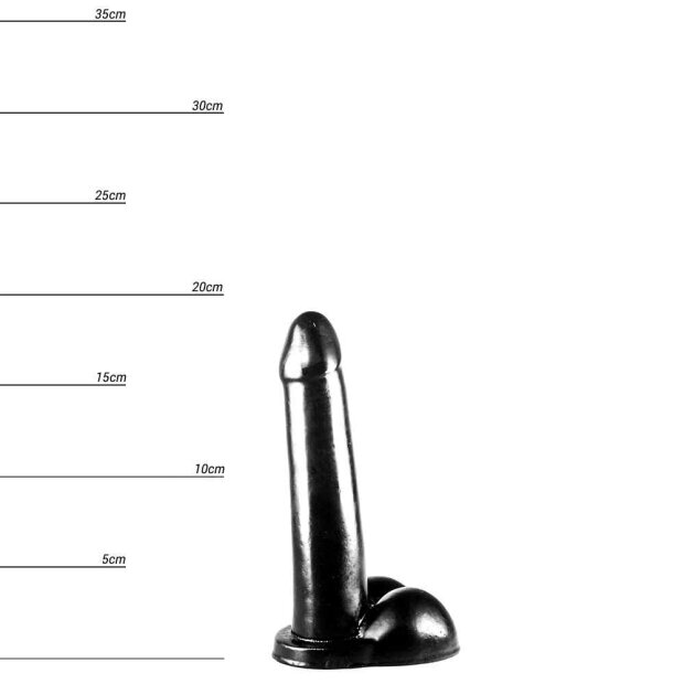 Dinoo Datou Dildo Schwarz 19 cm ⌀ 3,7 cm