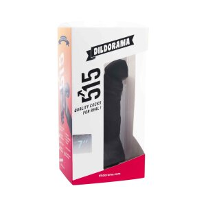 Dildorama 515 Line S05B Dildo Schwarz 17,5 cm