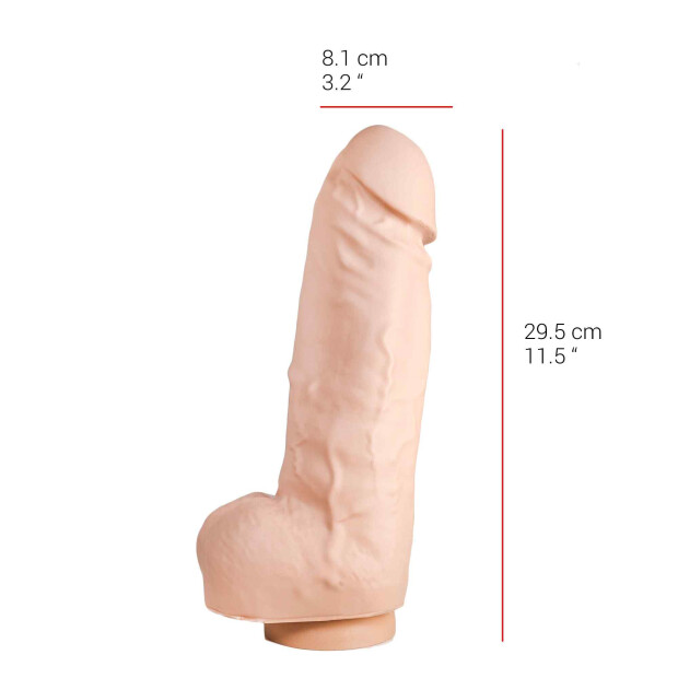 Dildorama 515 Line S14F Suction Dildo Beige 29 cm