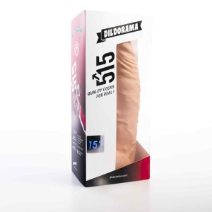 Dildorama 515 Line S21F suction Dildo Beige 38,1 cm
