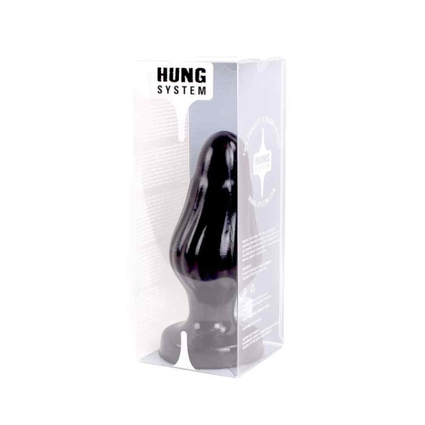 Hung System Corny Anal Plug Schwarz ⌀ 9 cm
