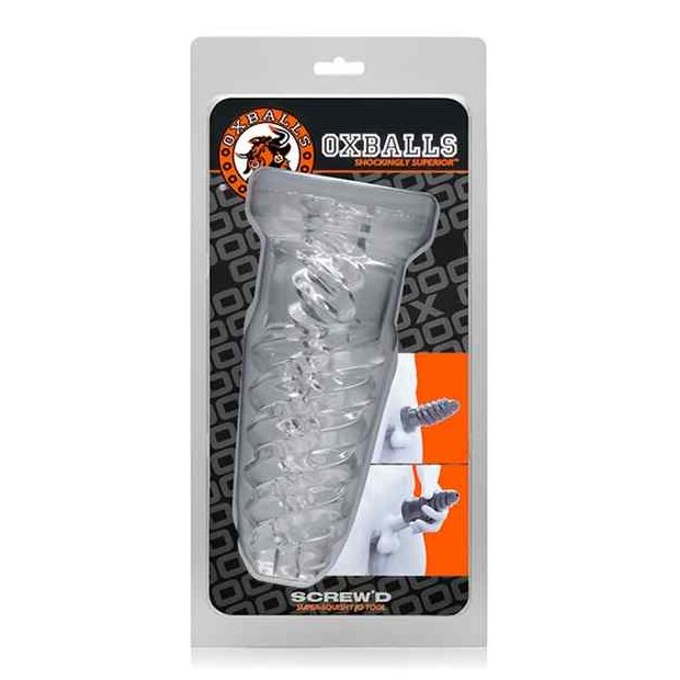 Oxballs SCREWD Jack Off Sheath Penishülle Transparent