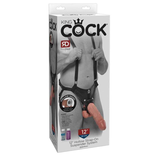 King Cock 12 Hollow Strap-On Suspender System