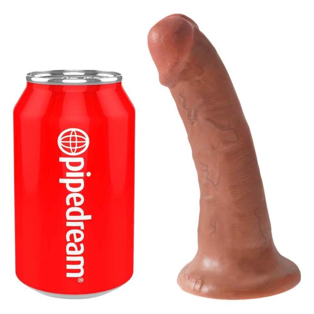 King Cock Dildo Realistisch Braun 17 cm