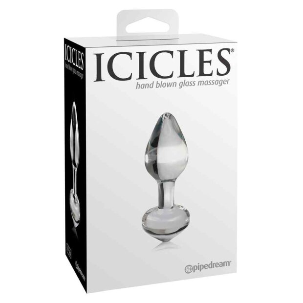 Icicles No. 44 Glasdildo Transparent ⌀ 2,5 cm