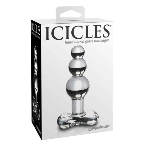 Icicles No. 47 Glasdildo Transparent 10,5 cm ⌀ 3,5 cm