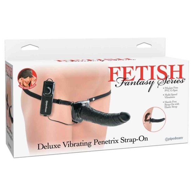 Fetish Fantasy Deluxe Vibrating Penetrix Strap-On Schwarz