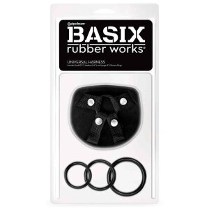 Pipedream Basix Universal Harness Strap-On Schwarz