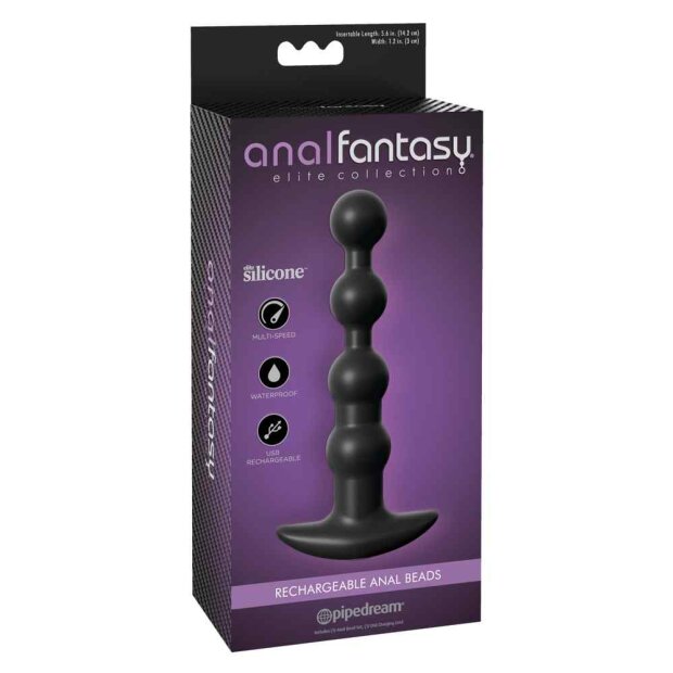 Pipedream Anal Fantasy Rechargeable Analkugeln Schwarz 17 cm ⌀ 3 cm