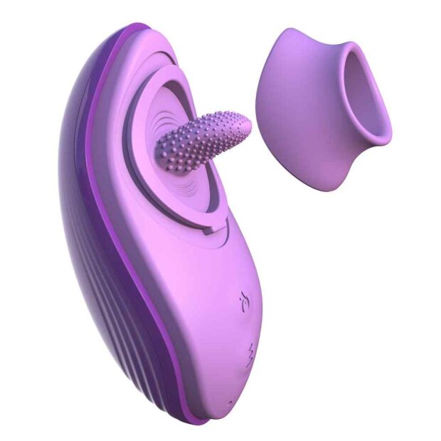 Pipedream Fantasy for Her Silicone Fun Tongue Auflegevibrator Lila 13 cm
