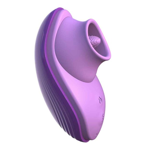 Pipedream Fantasy for Her Silicone Fun Tongue Auflegevibrator Lila 13 cm