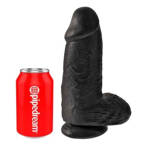 King Cock Chubby Dildo Schwarz 22,9 cm