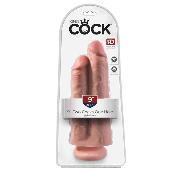 King Cock Two Cocks One Hole Flesh 23cm