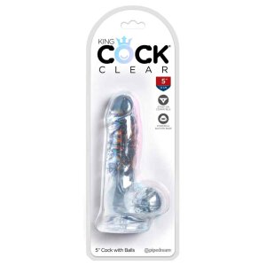 King Cock - Clear Cock with Balls 15cm