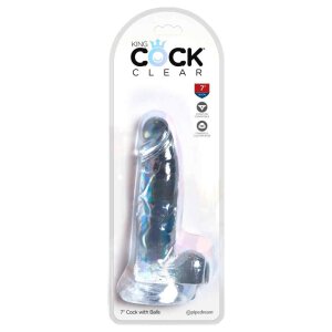 King Cock - Clear Cock with Balls 20.5cm